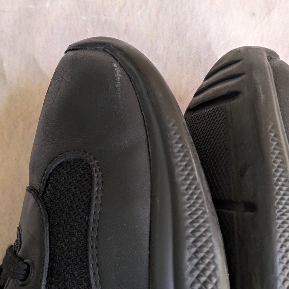 Prada America's Cup Sneakers Black Red Men 10.5 Leather - Picture 12 of 16